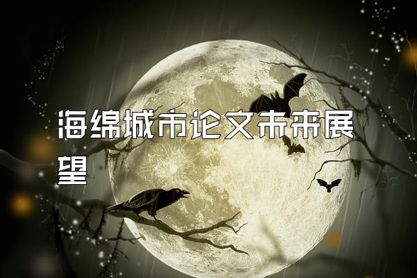 海绵城市论文未来展望