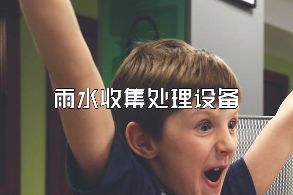 雨水收集处理设备