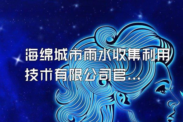 海绵城市雨水收集利用技术有限公司官网
