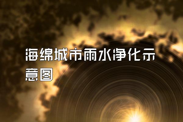 海绵城市雨水净化示意图