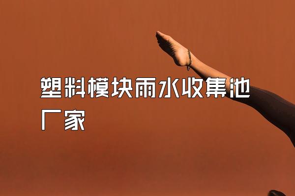 塑料模块雨水收集池厂家