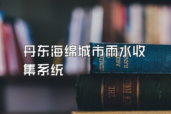 丹东海绵城市雨水收集系统
