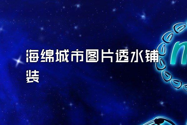 海绵城市图片透水铺装