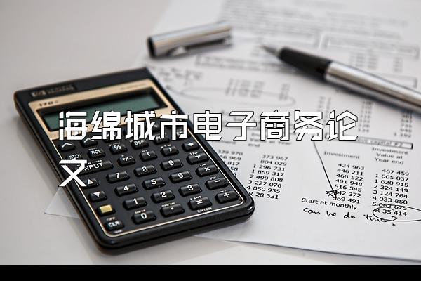 海绵城市电子商务论文