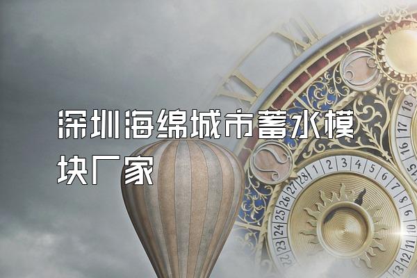 深圳海绵城市蓄水模块厂家