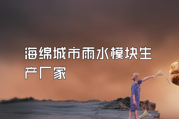 海绵城市雨水模块生产厂家