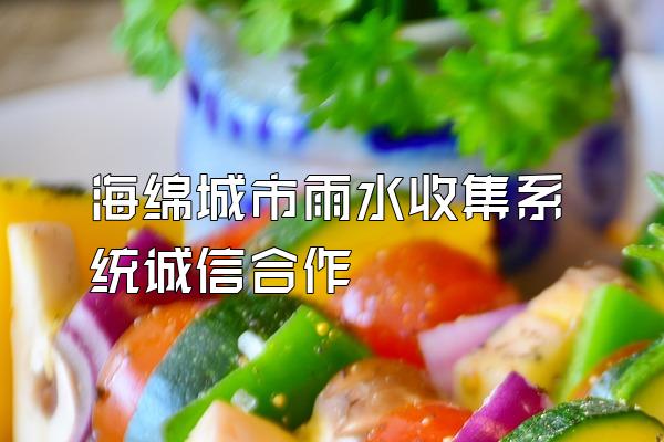 海绵城市雨水收集系统诚信合作
