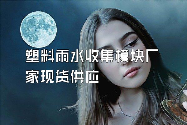 塑料雨水收集模块厂家现货供应