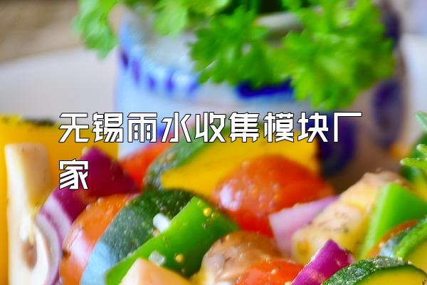 无锡雨水收集模块厂家