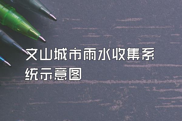 文山城市雨水收集系统示意图