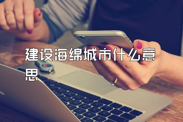 建设海绵城市什么意思