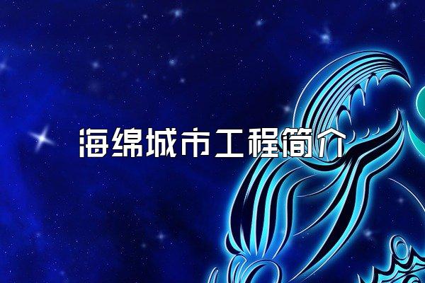 海绵城市工程简介