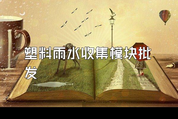 塑料雨水收集模块批发