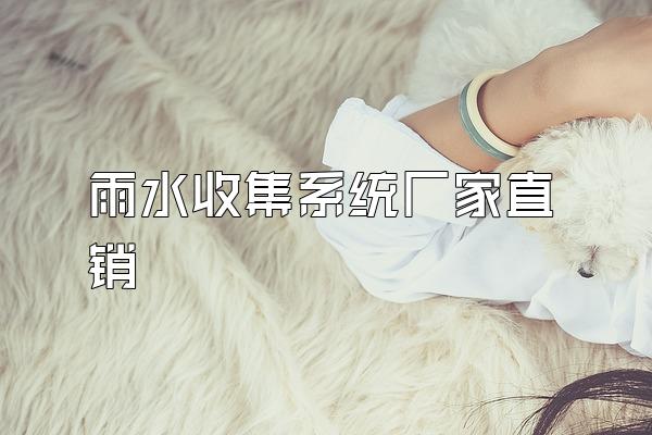 雨水收集系统厂家直销