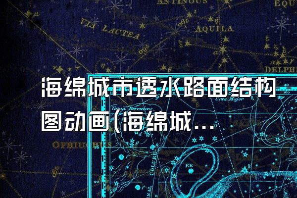 海绵城市透水路面结构图动画(海绵城市透水路面结构图动画展示与解析)