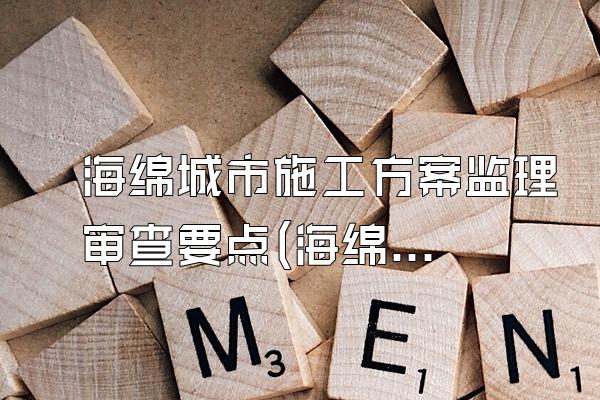 海绵城市施工方案监理审查要点(海绵城市施工方案监理审查的关键要点与流程)