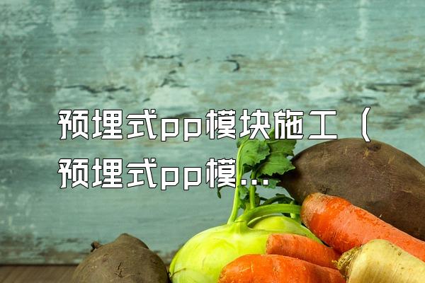预埋式pp模块施工 (预埋式pp模块的施工方式)