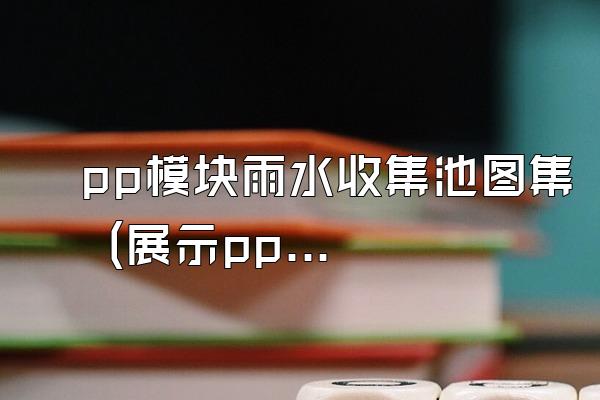 pp模块雨水收集池图集 (展示pp模块雨水收集池的图集)